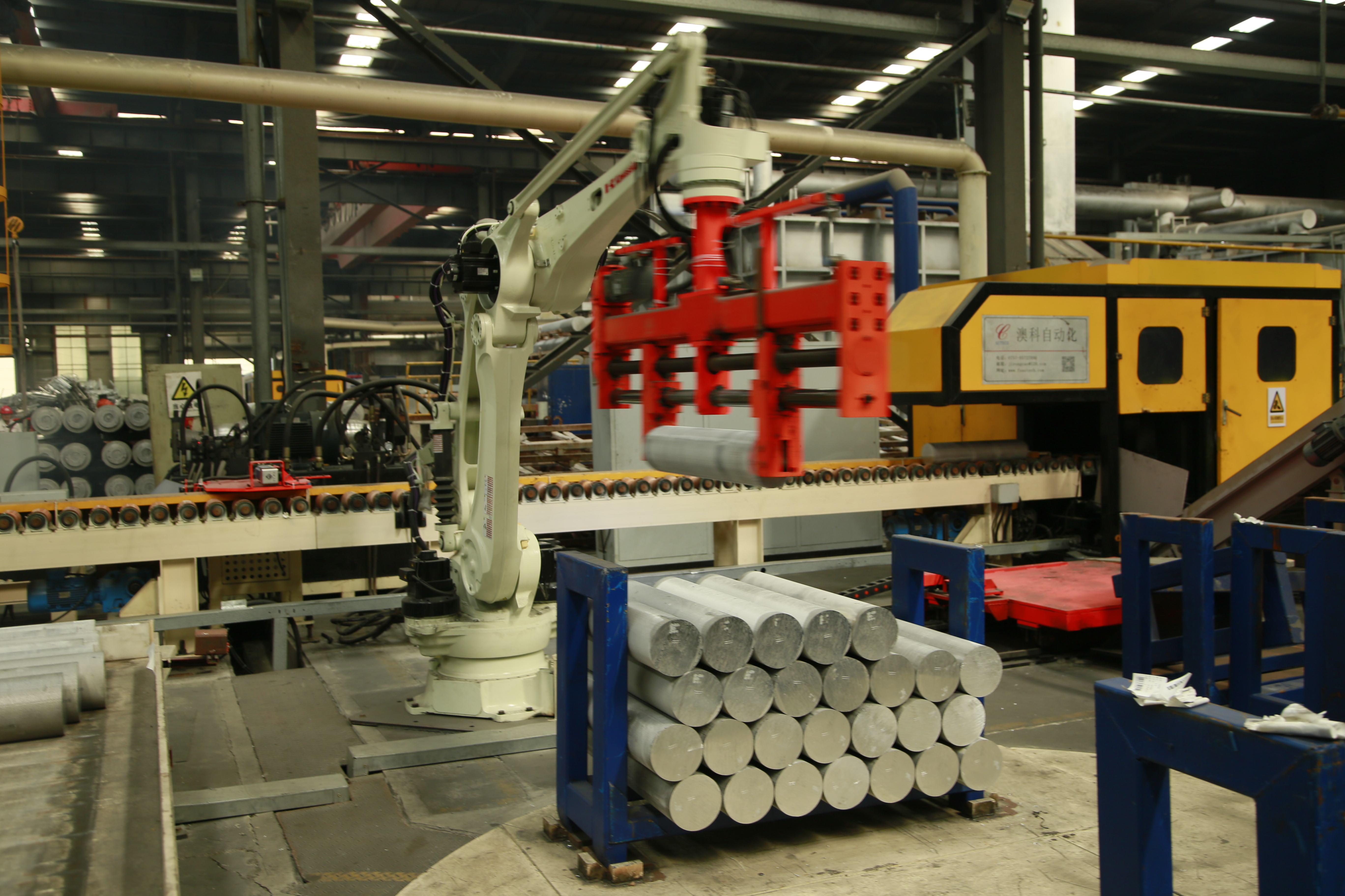 Aluminum extrusion press line at Haomen factory